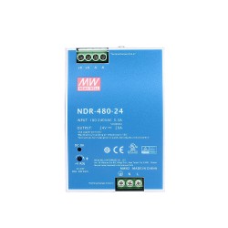 US On Sale - NDR-480-24 MEANWELL 480W 24VDC 20A 115/230VAC DIN Rail Power Supply