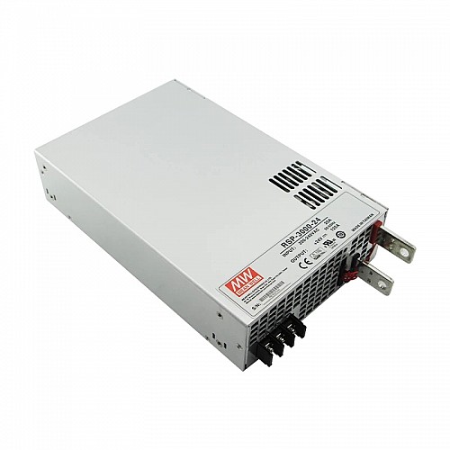 RSP-3000-24 MEANWELL 3000W 24VDC 125A 180/230VAC voeding met enkele uitgang