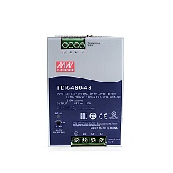 TDR-480-48 MEANWELL 480W 48VDC 10A 400/500VAC Schlanke dreiphasige DIN-Schiene