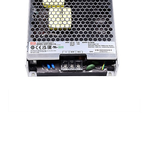 UHP-1500-115 MEANWELL 1500,75W 13,05A 115/230VAC Slim TypeMet PFC schakelende voeding