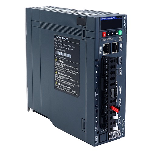 A6H Serie 850W EtherCAT AC Servomotor Kit 1500rpm 5,39Nm mit Bremse 17-Bit Absolutgeber IP67 - A6H-EC850H2B1-M17 | StepperOnline