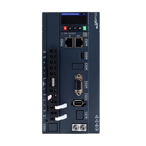 A6H Serie 1800W EtherCAT AC Servomotor Kit 1500rpm 11,50Nm mit Bremse 17-Bit Absolutgeber IP67 - A6H-EC1800H3B1-M17 | StepperOnline