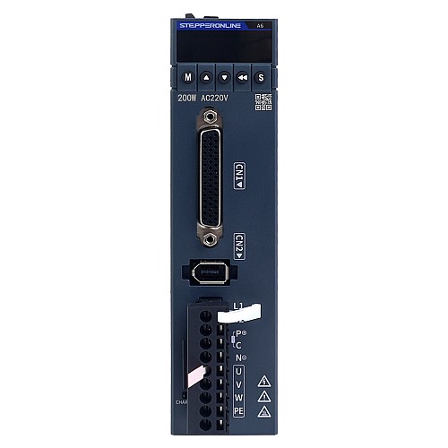 A6-Serie 100W RS485 AC-Servomotor-Kit 3000rpm 0,32Nm mit Bremse 17-Bit-Absolutwertgeber IP67 - A6-RS100L2B1-M17 | StepperOnline