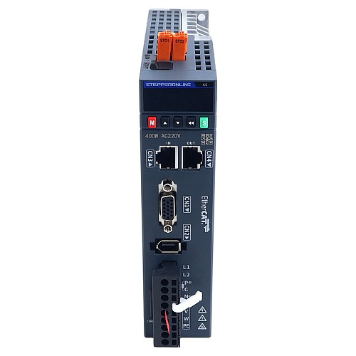A6-Serie 400W STO Safe Torque Off EtherCAT AC Servomotor-Kit 3000rpm 1,27Nm 17-Bit Absolutgeber IP67 - A6-EC400H2A1-M17-STO | StepperOnline