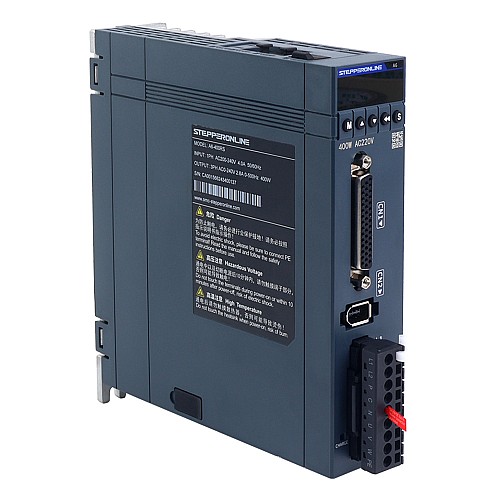 Kit de servomoteur à courant alternatif RS485 série A6 400W 3000rpm 1,27Nm encodeur absolu 17 bits IP67 - A6-RS400H2A1-M17 | StepperOnline
