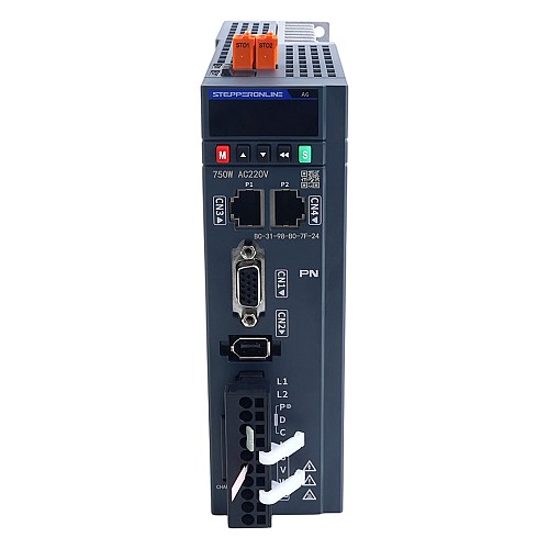 A6-Serie 750W STO Safe Torque Off PROFINET AC Servomotor-Kit 3000rpm 2,39Nm 17-Bit Absolutgeber IP67 - A6-PN750H2A1-M17-STO | StepperOnline