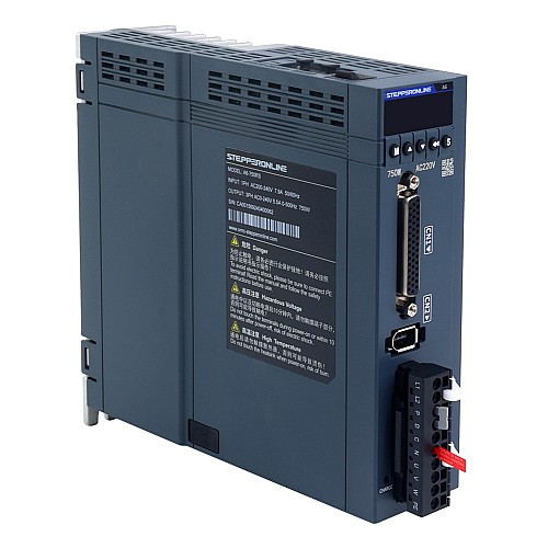 A6-Serie 750W RS485 AC-Servomotor-Kit 3000rpm 2,39Nm 17-Bit-Absolutwertgeber IP67 - A6-RS750H2A1-M17 | StepperOnline