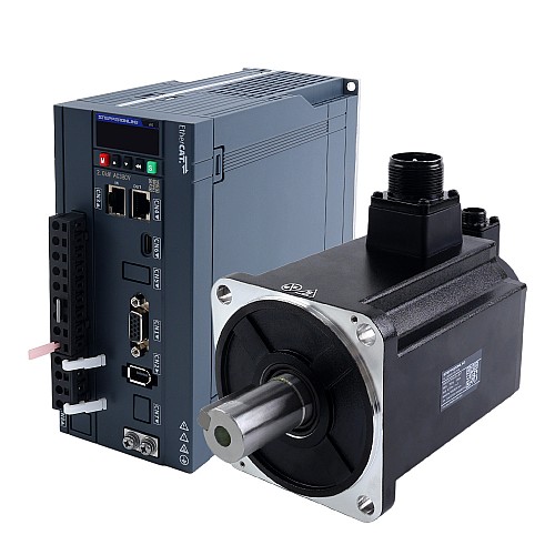 Kit servomotore AC A6 Serie 2000W EtherCAT 3000rpm 6,37Nm encoder assoluto 17 bit IP67 - A6-EC2000H3A1-M17 | StepperOnline