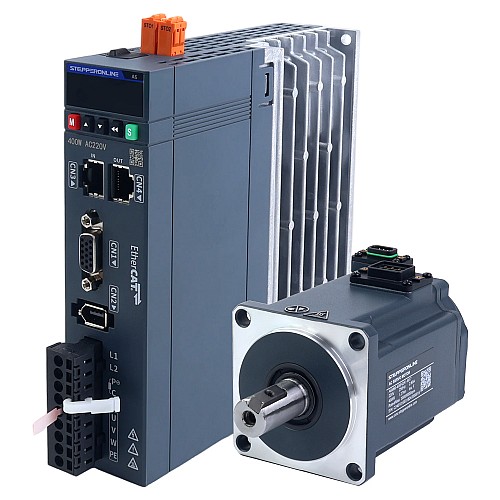 A6-Serie 400W STO Safe Torque Off EtherCAT AC Servomotor-Kit 3000rpm 1,27Nm 17-Bit Absolutgeber IP67 - A6-EC400H2A1-M17-STO | StepperOnline