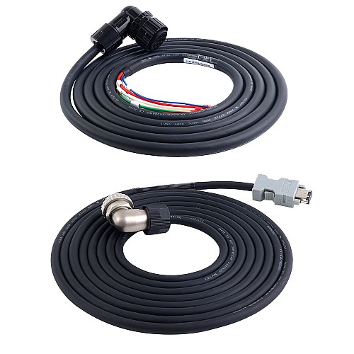 A6H Serie 2900W RS485 AC Servomotor Kit 1500rpm 18,60Nm mit Bremse 17-Bit Absolutgeber IP67 - A6H-RS2900H3B1-M17 | StepperOnline