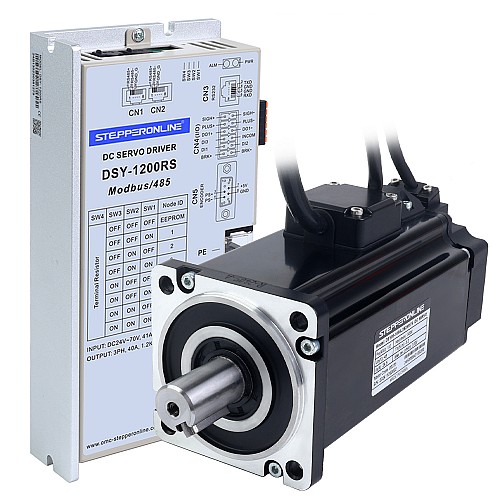 Servomoteur DC RS485 1 000W série DSY 24-70VDC 3,20Nm avec frein Codeur incrémental 17 bits 3000rpm IP65 - DSY-RS1000L2B2-M17S | StepperOnline
