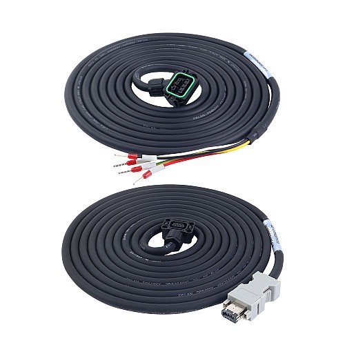 A6-Serie 100W RS485 AC-Servomotor-Kit 3000rpm 0,32Nm 17-Bit-Absolutwertgeber IP67 - A6-RS100L2A1-M17 | StepperOnline