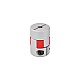 Accoppiatore flessibile da 8mm - 8mm con accoppiamento a ganascia 30x40 mm