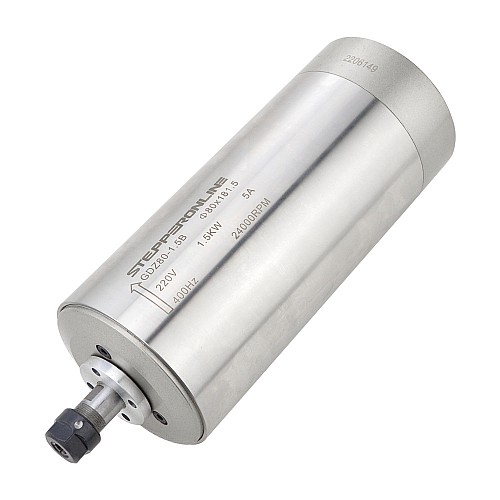Moteur de broche Refroidi à leau 220V 1.5KW 24000RPM 400Hz ER11 Collet Fraiseuse à bois