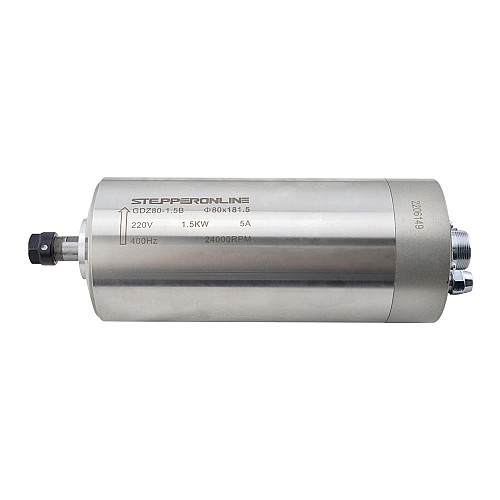 Moteur de broche Refroidi à leau 220V 1.5KW 24000RPM 400Hz ER11 Collet Fraiseuse à bois