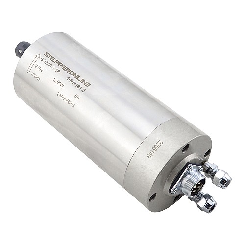 Moteur de broche Refroidi à leau 220V 1.5KW 24000RPM 400Hz ER11 Collet Fraiseuse à bois