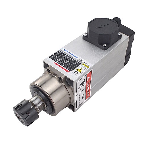 Pinza 220V 2.2KW 18000RPM 400Hz ER25 raffreddata ad aria del motore mandrino CNC - GDZ93x82-2.2B4 | StepperOnline