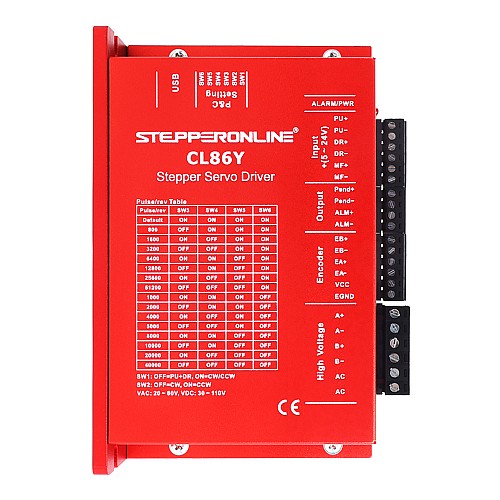 Pilote pas à pas en boucle fermée série Y 0-8.5A 20-80VAC/30-110VDC pour moteur pas à pas Nema 34