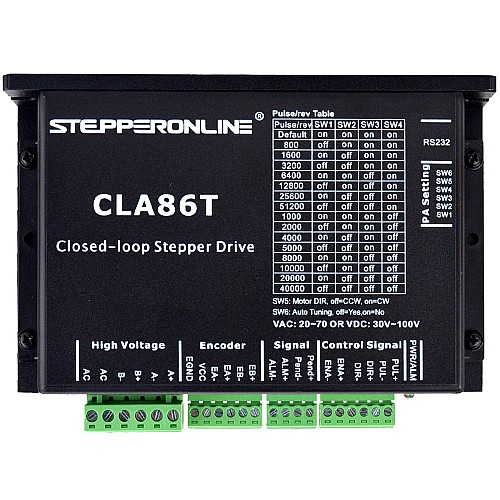 Closed Loop Stepper Driver 0-8.2A 30-100VDC/20-70VAC for Nema 34 Stepper Motor
