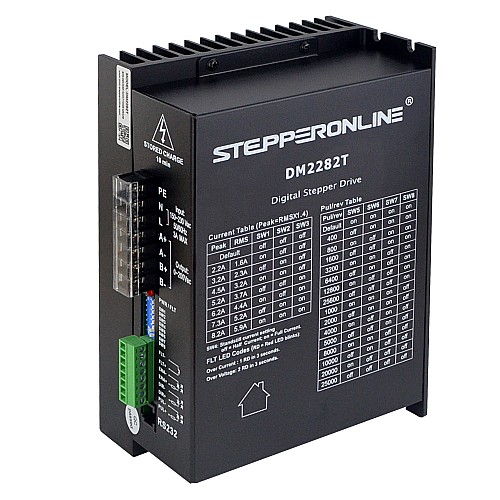 Digital Stepper Driver 0.5-8.2A 180-240VAC for Nema 34,42 Stepper Motor - DM2282T | StepperOnline