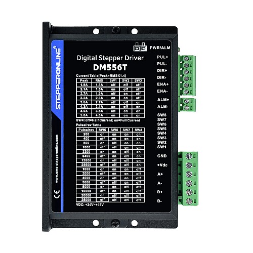 Digital Stepper Driver 1.8-5.6A 20-50VDC for Nema 23, 24, 34 Stepper Motor - DM556T | StepperOnline