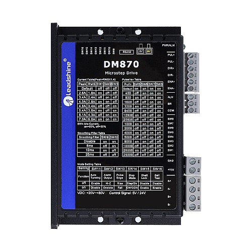 Driver passo-passo digitale Leadshine 0,5-7,0A 20-80V CC per motore passo-passo Nema 23, 24, 34