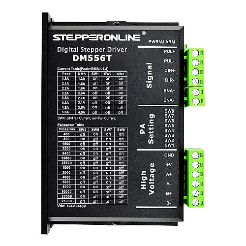 Digital Stepper Driver 1.8-5.6A 20-50VDC for Nema 23, 24, 34 Stepper Motor - DM556T | StepperOnline