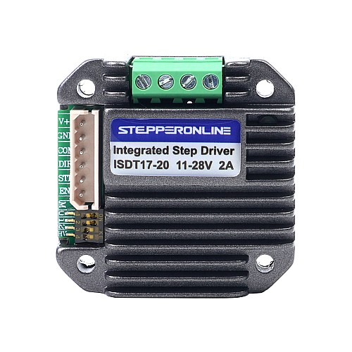 Driver motore passo-passo integrato 0,6-2,0A 11-28V CC Versione ultra silenziosa per motore passo-passo NEMA 17 - ISDT17-20 | StepperOnline UK