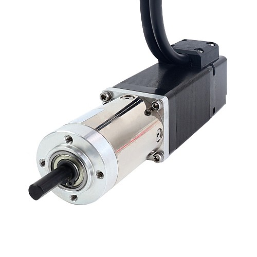 Nema 11 Stepper con ingranaggio ad anello chiuso L=51mm Rapporto di trasmissione 51:1 Encoder 1000PPR(4000CPR) - 11HS20-1004D-E1000-PG51 | StepperOnline