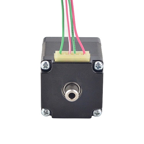 Motore passo-passoA doppio albero Nema 11 ad albero cavo bipolare 6Ncm(8.5oz.in) 1.0A 28x28x32mm
