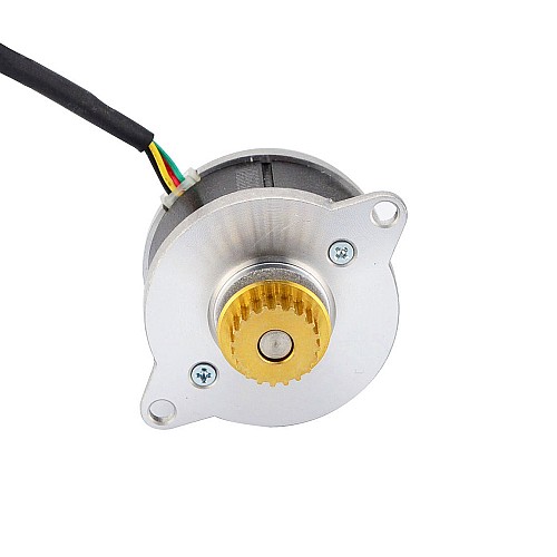 Rond Nema 14 0.9deg 9,0Ncm(12,75oz.in) 0,43A Φ36x21.5mm avec poulie - 14HR09-0434S-C1 | StepperOnline