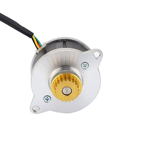 Rond Nema 14 0.9deg 9,0Ncm(12,75oz.in) 0,43A Φ36x21.5mm avec poulie - 14HR09-0434S-C1 | StepperOnline