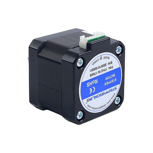 Nema 17 Bipolar Schrittmotor 42Ncm(59,48oz.in) 1,7A 42x42x37,5mm 4 Adern mit 1m Kabel und Stecker - 17HE15-1704S | StepperOnline