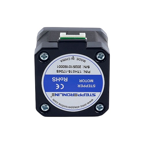 Nema 17 Bipolar Schrittmotor 42Ncm(59,48oz.in) 1,7A 42x42x37,5mm 4 Adern mit 1m Kabel und Stecker - 17HE15-1704S | StepperOnline