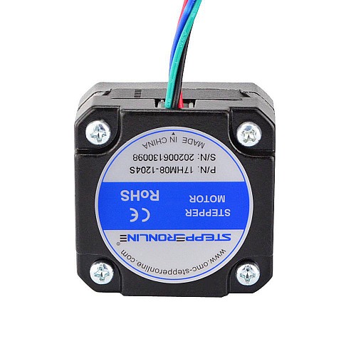 Nema 17 Bipolare 0.9deg 11Ncm (15.58oz.in) 1.2A 42x42x21mm 4 Fili