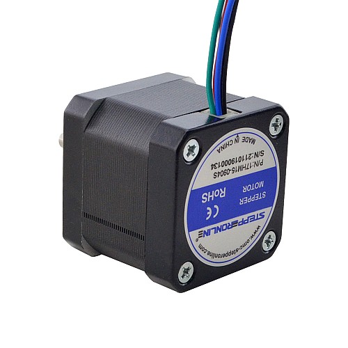 Nema 17 Bipolare 0.9deg 36Ncm(51oz.in) 0.9A 42x42x40mm 4 Fili