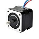 Doppelwelle Nema 17 Bipolar 1.8deg 26Ncm(36.82oz.in) 0.4A 42x34mm 4 Drähte