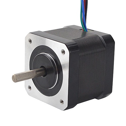 Nema 17 Bipolar 45Ncm(63.74oz.in) 1.5A 42x42x39mm 4 Wires w/ 1m Cable & Connector - 17HS15-1504S1 | StepperOnline