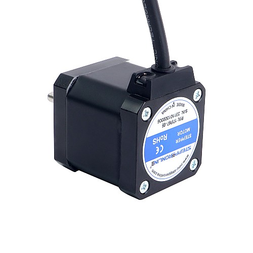 P-Serie IP67 Wasserdichter Nema 17-Schrittmotor 2,0A 0,59Nm(83,57oz.in)