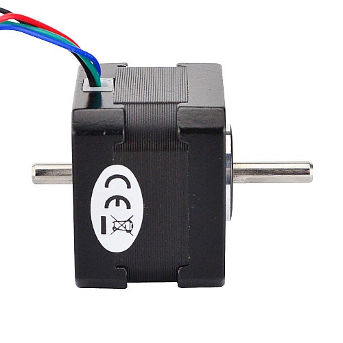 Doppelwelle Nema 17 Bipolar 1.8deg 26Ncm(36.82oz.in) 0.4A 42x34mm 4 Drähte