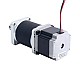 Motore Nema 23 L=55mm Rapporto di trasmissione 100:1 Riduttore epicicloidale ad alta precisione