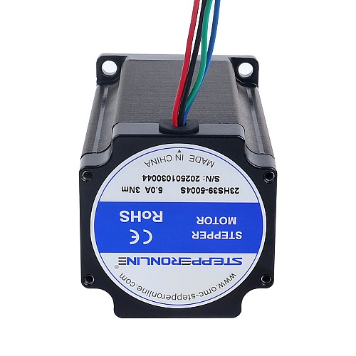 Nema 23 Schrittmotor bipolar 1,8 Grad 3,00Nm(424,83oz.in) 5,0A 57 x 57 x 100mm 4 Drähte - 23HS39-5004S | StepperOnline