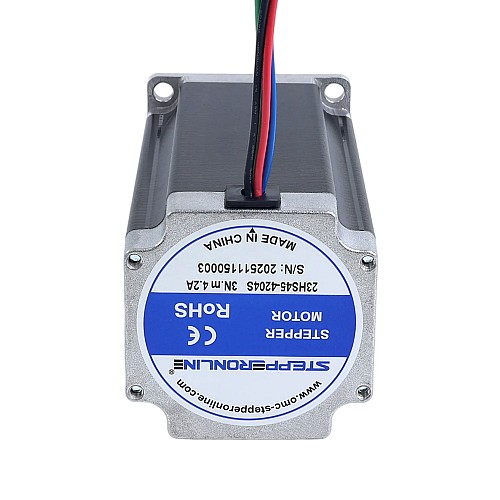Nema 23 Bipolar 3Nm(425oz.in) 4.2A 57x57x113mm 4 Wires Stepper Motor CNC - 23HS45-4204S | StepperOnline