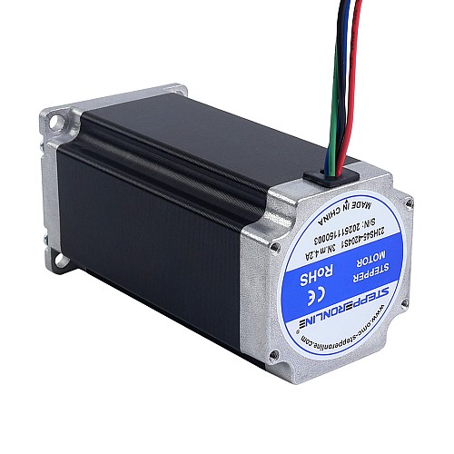 Nema 23 Bipolaire 3Nm(425oz.in) 8mm Diamètre 4.2A 57x57x113mm 4 Fils Moteur pas à pas