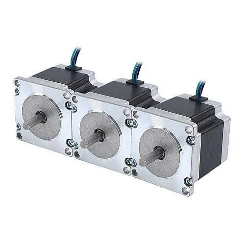 3 pièces série E Nema 23 Moteur Bipolaire 1.8deg 1.26Nm(178.4oz.in) 2.8A 57x57x56mm 4 fils