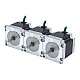 3 pièces série E Nema 23 Moteur Bipolaire 1.8deg 1.26Nm(178.4oz.in) 2.8A 57x57x56mm 4 fils