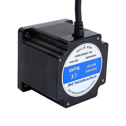 Motore passo-passo Nema 34 serie S 1.8deg 4.8Nm(679.74oz.in) 6.0A 86x86x78mm 4 fili