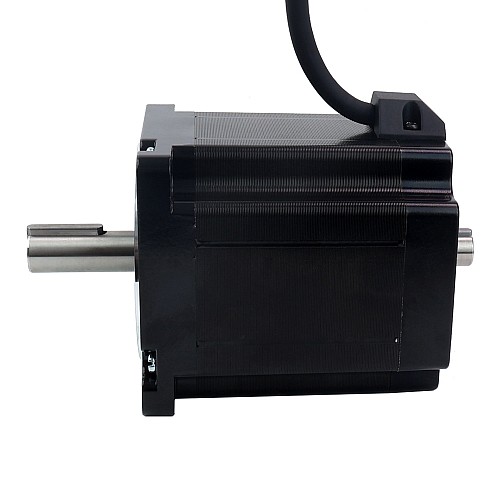 Keyway Biaxial Nema 34 Moteur pas à pas 7.07Nm(1001oz.in) 86x86x98mm 4 Fils