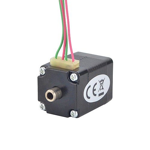 Doppelwelle Nema 8 Hohlwellen Schrittmotor Bipolar 1,5Ncm(2,12oz.in) 0,49A 20x20x27 mm